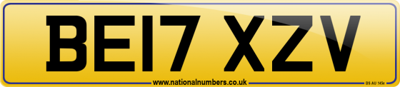 BE17 XZV