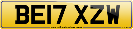 BE17 XZW