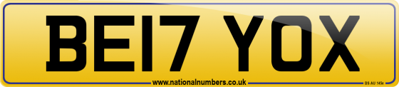 BE17 YOX