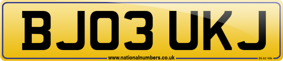 BJ03 UKJ