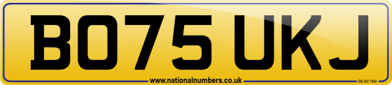 BO75 UKJ