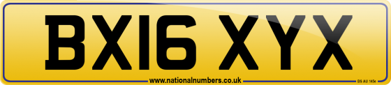 BX16 XYX