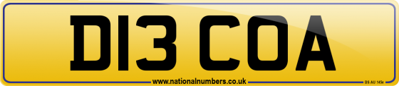 D13 COA