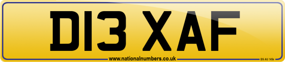 D13 XAF