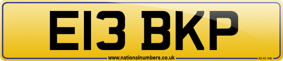 E13 BKP