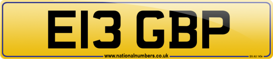 E13 GBP