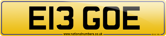 E13 GOE