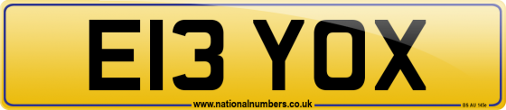 E13 YOX