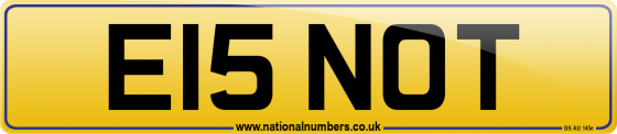 E15 NOT