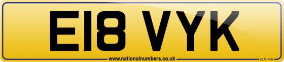E18 VYK
