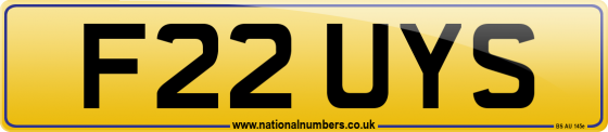 F22 UYS