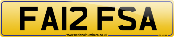 FA12 FSA