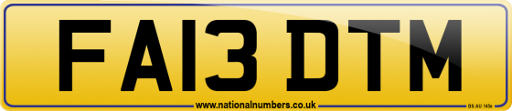 FA13 DTM