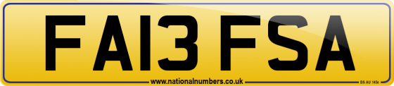FA13 FSA