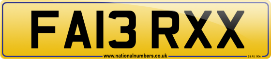 FA13 RXX