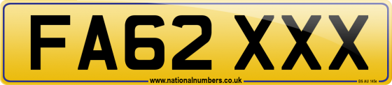 FA62 XXX