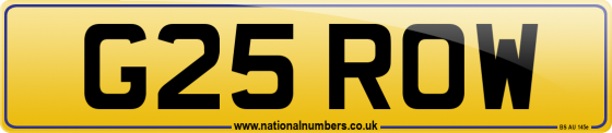 G25 ROW