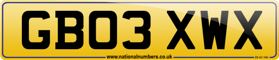 GB03 XWX
