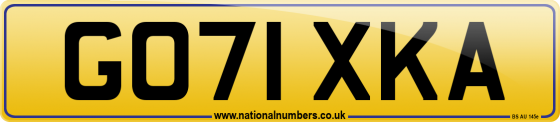 GO71 XKA
