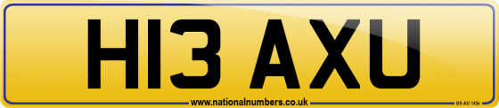 H13 AXU