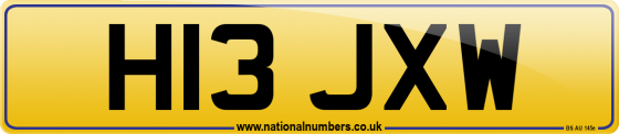 H13 JXW
