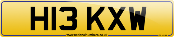 H13 KXW
