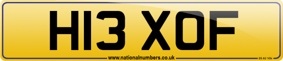 H13 XOF