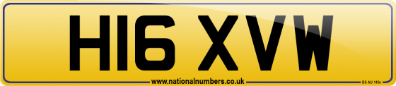 H16 XVW