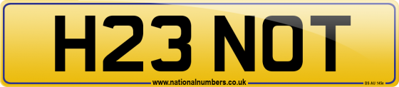 H23 NOT