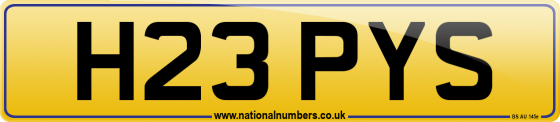 H23 PYS