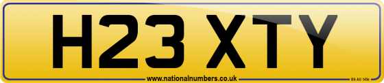 H23 XTY