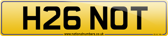 H26 NOT