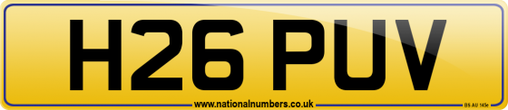 H26 PUV