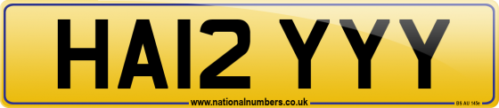 HA12 YYY