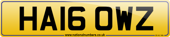 HA16 OWZ