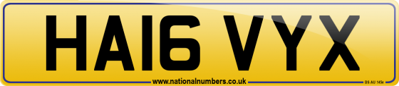 HA16 VYX