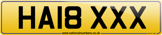 HA18 XXX