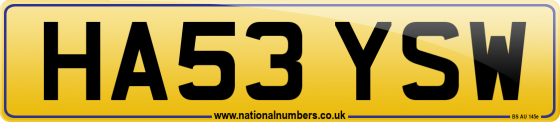 HA53 YSW