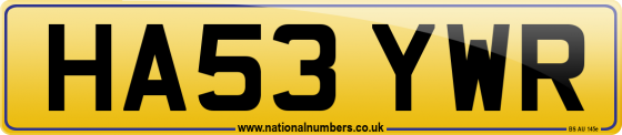 HA53 YWR
