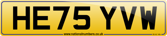 HE75 YVW