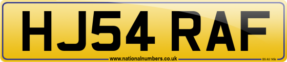 HJ54 RAF