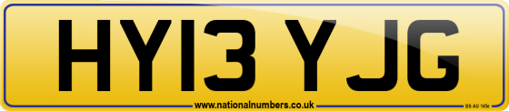 HY13 YJG