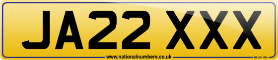 JA22 XXX