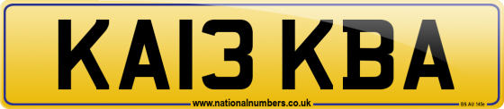 KA13 KBA