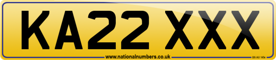 KA22 XXX