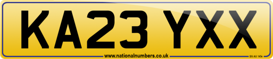 KA23 YXX