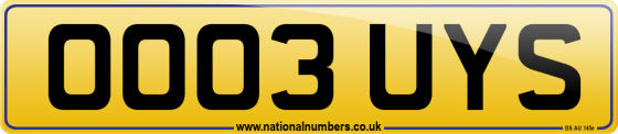 OO03 UYS