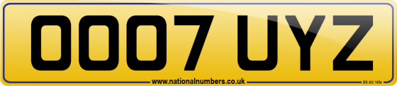 OO07 UYZ