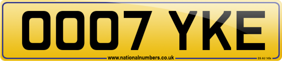 OO07 YKE