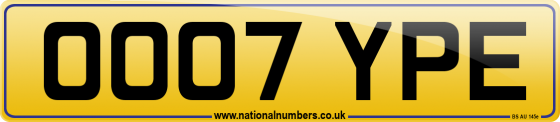 OO07 YPE